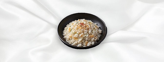 Coconut Flavoured Rice — Steamed rice flavoured with coconut, GB Canteen Newington