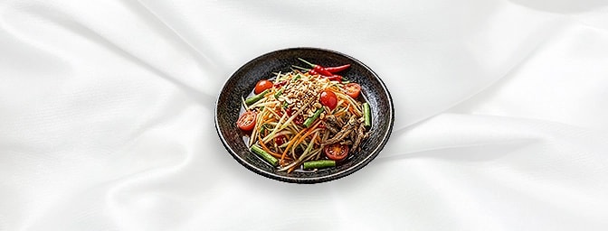 Som Tum — Spicy grated papaya & carrot salad with palm sugar, GB Canteen Newington
