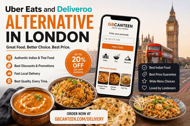 Uber Eats and Deliveroo Alternative in London