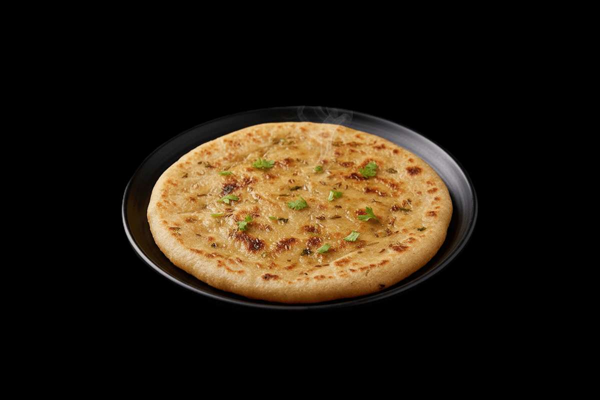Shabji Paratha — Layered bread stuffed with vegetables, GB Canteen Buckhurst Hill