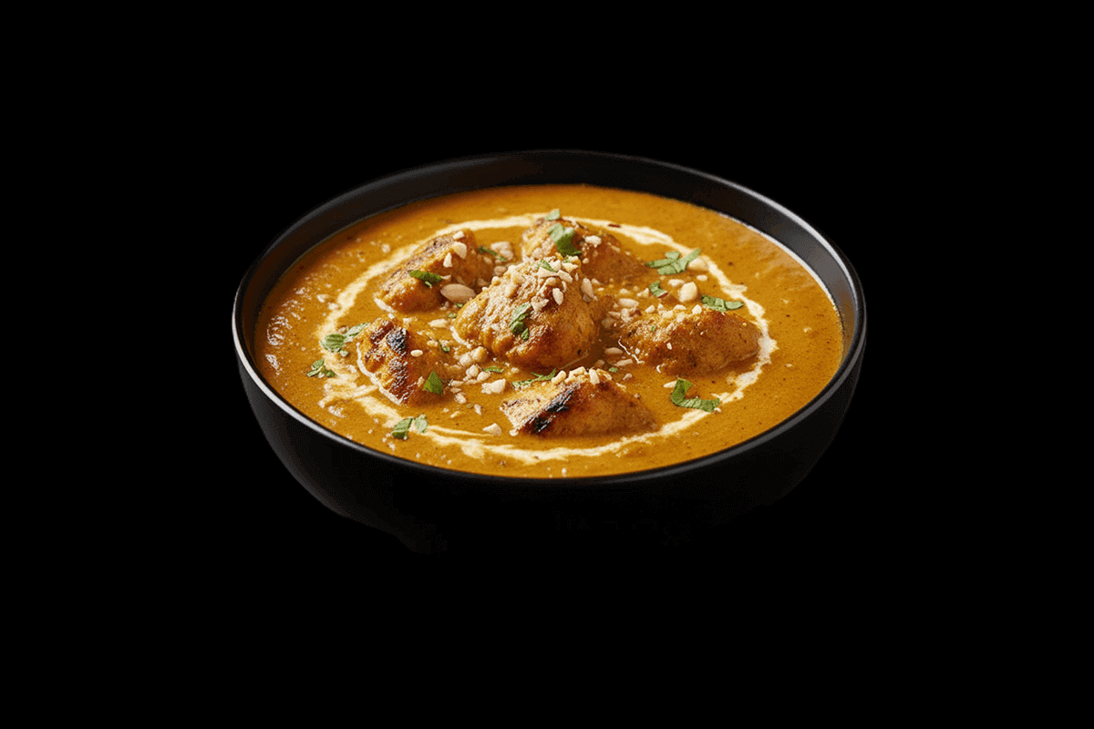 Salmon Rushni — Salmon cooked in a medium-spiced bhuna sauce, GB Canteen Cambridge Park