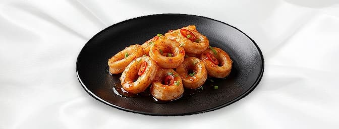 Crispy Calamari — Battered squid with peppercorn, salt, garlic, spring onion & chilli flake, GB Canteen Luton