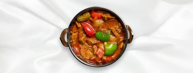 Chicken Jalfrezi — Stir-fried with peppers, onions and chilli, GB Canteen Watford