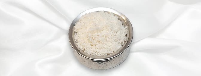 Plain Rice — Basic steamed rice, often served as a neutral base for other flavorful dishes, GB Canteen Buckhurst Hill