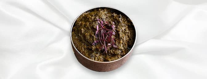 Aloo Sag — Potatoes and spinach mixed, GB Canteen Farnham