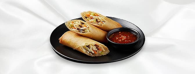 Vegetable Spring Roll — Crunchy rolls filled with seasoned vegetables, GB Canteen Perivale