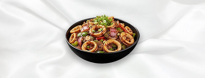 Chow Chu Calamari — Crispy fried calamari tossed with spices, GB Canteen Tooting High Street