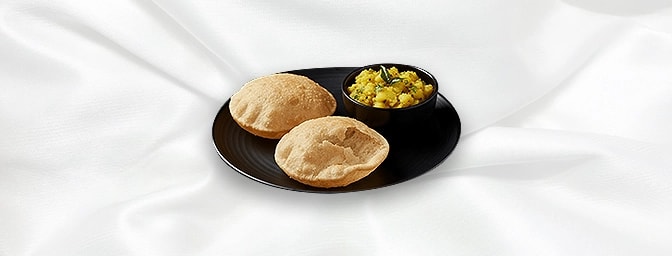 Poori Masala — Fried bread served with potato masala, GB Canteen Tooting High Street