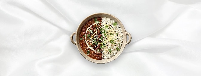 Rajma Rice Bowl - Taster — Small portion of kidney beans and rice, perfect for tasting, GB Canteen Marble Arch