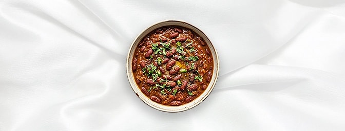 Rajmah - Taster — Small portion of kidney beans cooked in a spiced gravy, GB Canteen Marble Arch