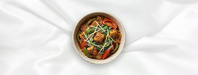 Chicken Jalfrezi - Taster — The perfect gourmet introduction. Enjoy a curated, smaller portion of our signature Jalfrezi�succ