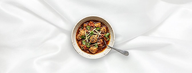 Chicken Karahi Taster — Experience a vibrant explosion of North Indian soul food. Taster portion tender chicken is flash-cook