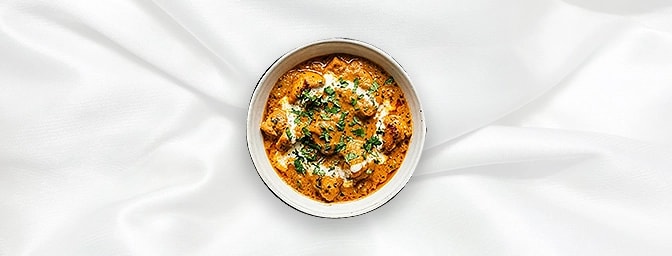 Chicken Tikka Masala - Taster — A sophisticated teaser of our most beloved dish. Enjoy tender, grilled chicken tikka folded i