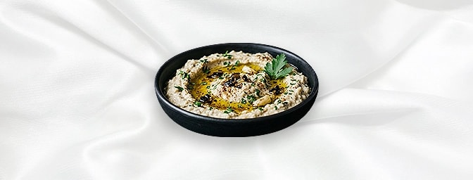 Babaganoush V — Charcoal Grilled Aubergine Tahini Yoghurt Olive Oil With A Hint Of Garlic, GB Canteen Hitchin