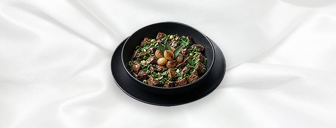 Chicken Liver Gf — Sauteed Diced Chicken Liver With Spring Onion Herbs & Garnish, GB Canteen Hitchin