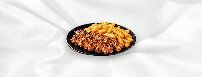 Chicken Shish With Chips — And Strawberry Or Black Currant Ribena, GB Canteen Hitchin