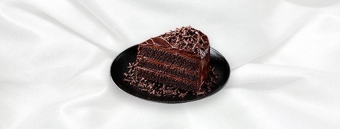 Chocolate Fudge Cake — Rich Chocolate Cake With Chocolate Fudge Icing And Chocolate Pieces, GB Canteen Hitchin