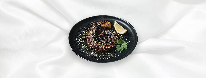 Grilled Octopus Gf — Marinated Octopus, With Oregano And Olive Oil, GB Canteen Hitchin