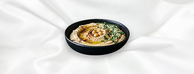 Humus V — A Seasoned Blend Of Pureed Chick Peas With Tahini, Garlic And Lemon, GB Canteen Hitchin