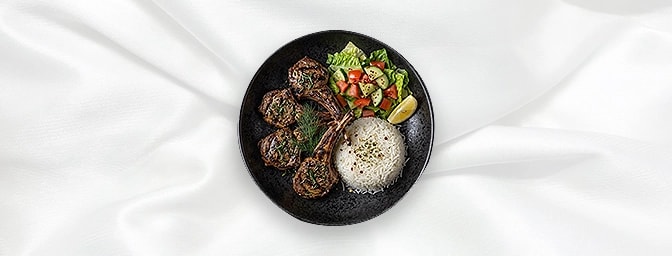 Lamb Chops 4 Pcs — Charcoal Lamb Cutlets, Seasoned With Herbs, GB Canteen Hitchin