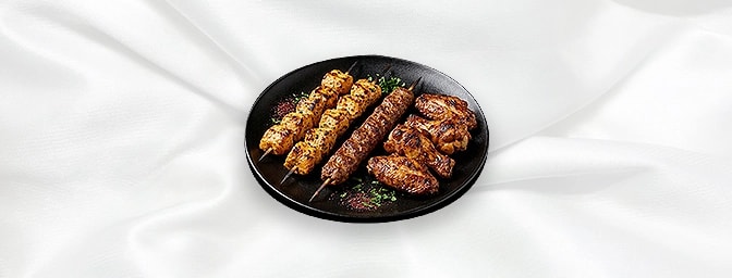 Mixed Chicken Kebab — Chicken Shish, Chicken Beyti And Chicken Wings, GB Canteen Hitchin