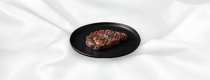 Rib Eye 10Oz — This Steak Cut From The Rib Of Beef, Has Marbled Fat And Produces Intense Flavour, GB Canteen Hitchin