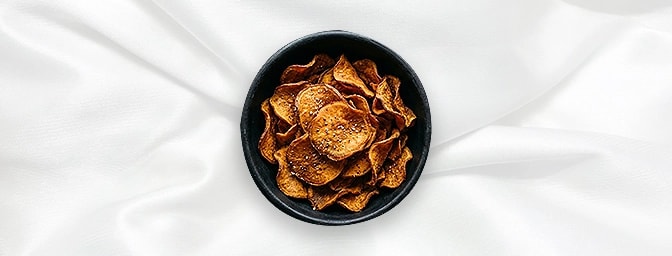 Sweet Potato Chips — Crispy Sweet Potato Chips, GB Canteen Hitchin