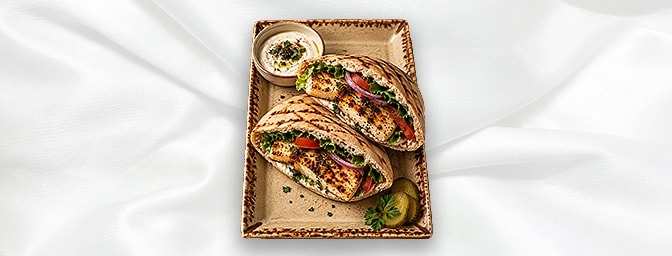 Kalaj A — Halloumi cheese in grilled pita bread, GB Canteen Lebanese Barnes