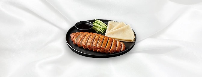 Honey Crispy Duck Wrapped — Quarter crispy duck with pancakes, hoisin & cucumber, GB Canteen Petts Wood Thai