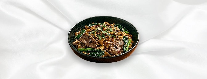 Lamb Pad Se Eew — Thick flat rice noodles with greens, egg & dark soya sauce, GB Canteen Petts Wood Thai