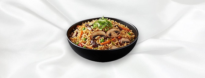 Mushroom Fried Rice — Fried rice with mushrooms, GB Canteen Petts Wood Thai