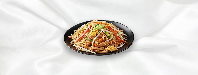 Pad Thai Jay — Vegetarian rice noodles with egg, bean sprouts & vegetables, GB Canteen Petts Wood Thai