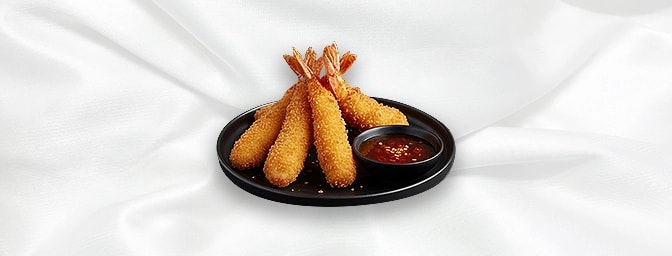 Prawn Tempura — King prawns in crispy batter with sweet chilli sauce, GB Canteen Petts Wood Thai