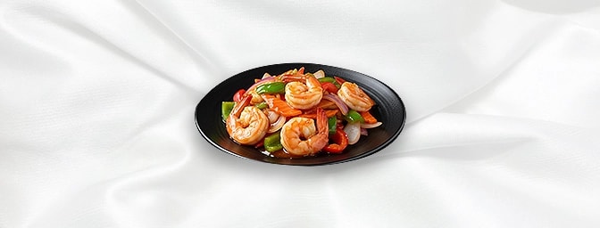 Sweet & Sour King Prawn — Thai-style sweet & sour king prawns with crunchy vegetables, GB Canteen Petts Wood Thai