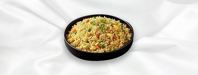 Egg Fried Rice — Fried rice with carrot & spring onion, GB Canteen Swanley Thai