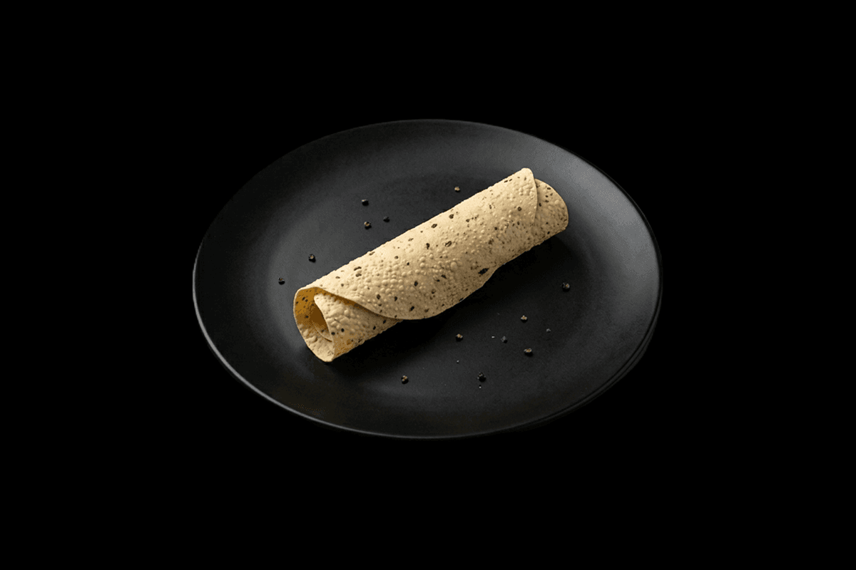 Masala Pappadom — "Traditional crispy lentil cracker. ", GB Canteen Woodford Indian
