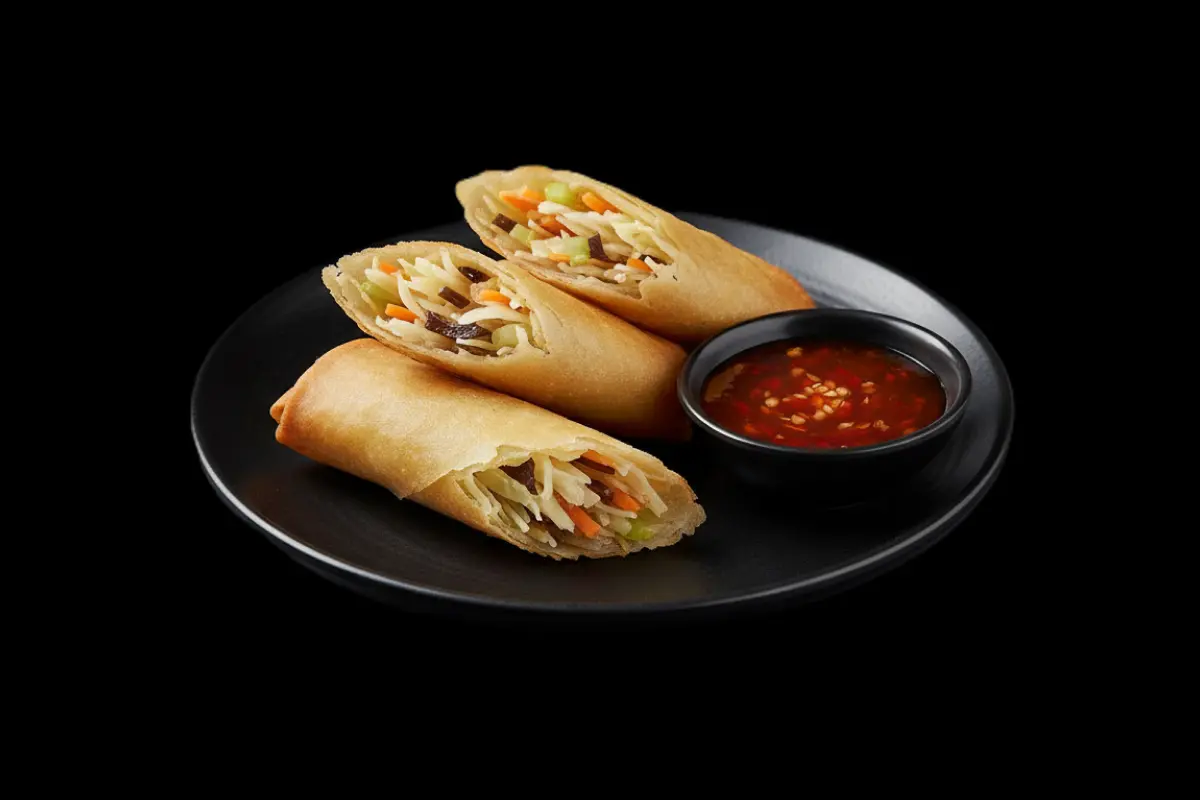 Vegetable Spring Rolls — Crispy rolls with vegetables & vermicelli, GB Canteen Petts Wood Thai