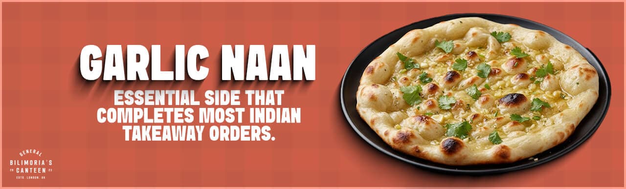 Freshly prepared peshwari naan banner