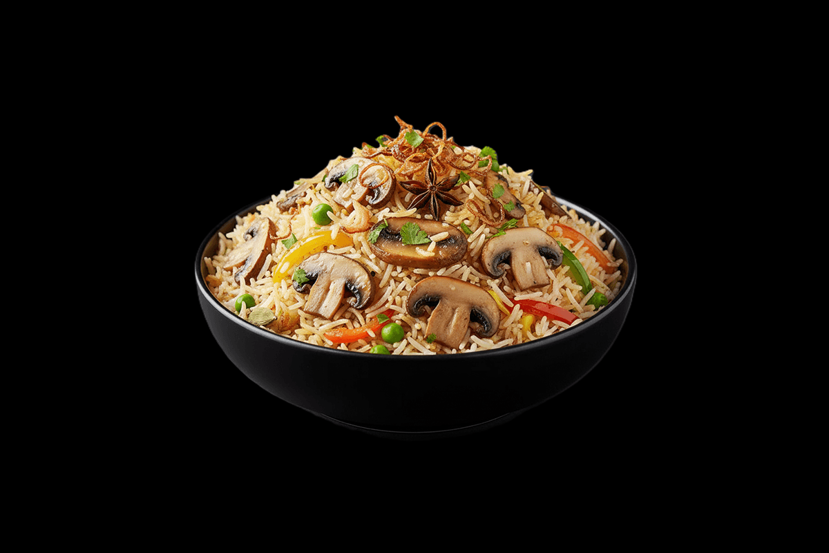 Mushroom Biriyani