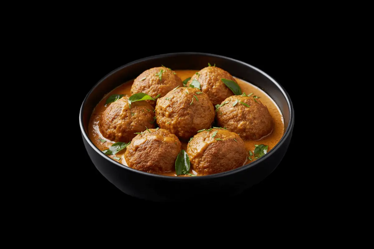 Lamb Kachila — Classic nepalese meat-ball dish, slow pan fried lamb meat-balls served on a exotic sauce of yoghurt, ginger,cu